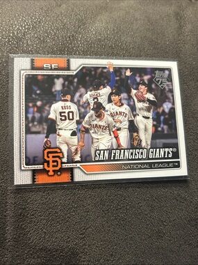 Topps San Francisco Giants Card - Orange & Black